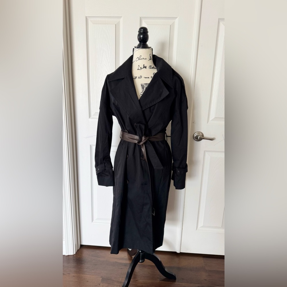 Badgley Mischka Black Trench Coat